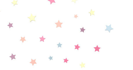 XMAS Stars - Festive christmas card. Isolated illustration white background. -