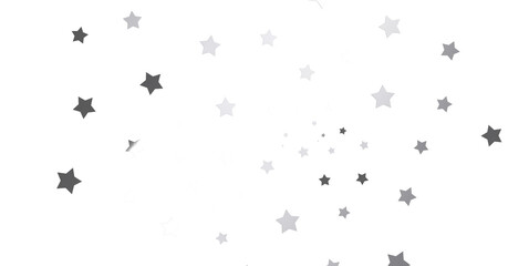 Silver star of confetti. - png transparent
