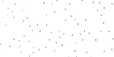 Seamless pattern with small silver stars on white background. - png transparent