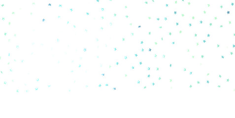 sparkling Christmas confetti falling isolated on white. magic shining flying stars glitter backdrop, sparkle border - png transparent