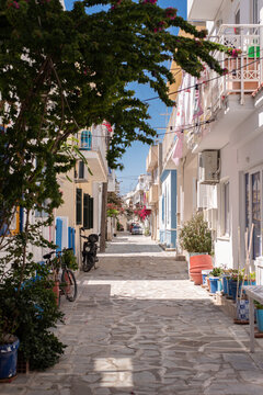 street in the town of island kos greece kardamena greek houses pretty postcard holidays summer