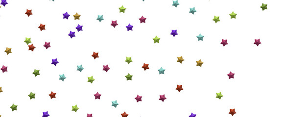 XMAS Stars - Banner with golden decoration. Festive border with falling glitter dust and stars.  png transparent