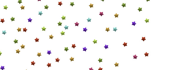 XMAS Stars - Holiday colored decoration, glitter frame isolated - png transparent