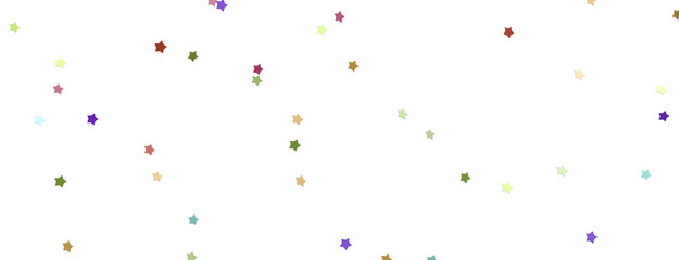 colourful  XMAS stars background, sparkle lights confetti falling. magic shining Flying christmas stars on night