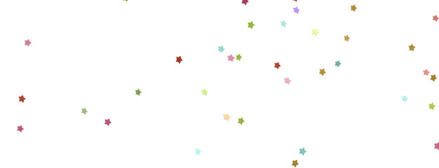 XMAS Stars - Holiday colored decoration, glitter frame isolated -