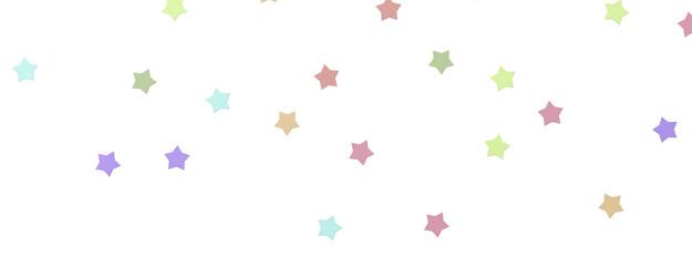 colorful Stars - Holiday decoration, glitter frame isolated -