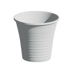 white plastic cup