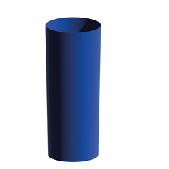 blue plastic container
