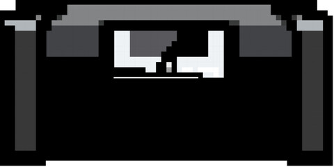 old boombox audio game pixel art retro vector. bit vintage radio, stereo tape old boombox audio. old vintage illustration