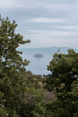 Fototapeta na wymiar peaceful landscape greek island nisyros 