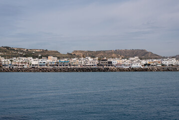 view of the port harbour town seaside ocean sea greece marine greek scenery Mediterranean cruise...