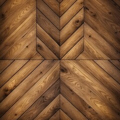 The top-down view of an oak grooves table is a captivating shot for textured background illustrations. (Generative AI)