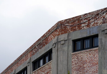 Part of an old industrial earthquake safe reinforced brick building