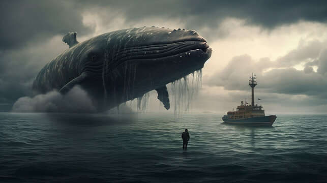 the ship in the sea, fantasy, weels
