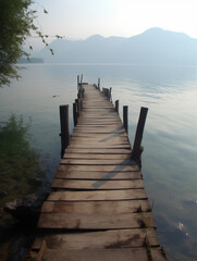 Obraz premium pier at sunset