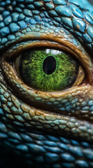 Obraz premium close up of a lizard eye