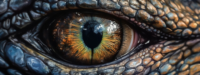 eye of a lizard