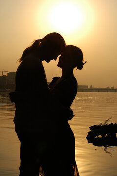 love and romanticism at Sunset