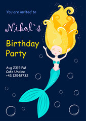 invitation to a children's birthday party