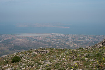 view of the city from the top of the mountain dikeos kos island greece greek landscape postcard 