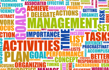 Fototapeta premium Time Management Concept as a Abstract Background