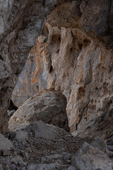 Fototapeta na wymiar rock in the mountains greece greek cave coast kefalos postcard kos island holidays hiking