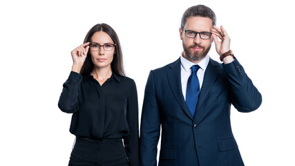 couple of businesspeople in formal wear. photo of businesspeople professionals.