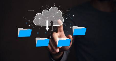File transfer protocol or FTP digital system for transferring documents. Files receiver and...