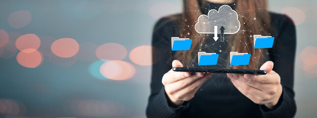 File transfer protocol or FTP digital system for transferring documents. Files receiver and...
