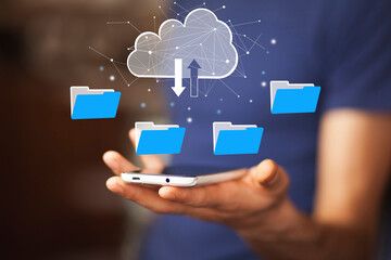 File transfer protocol or FTP digital system for transferring documents. Files receiver and...