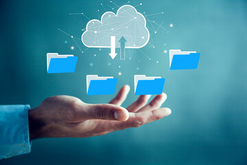 File transfer protocol or FTP digital system for transferring documents. Files receiver and...