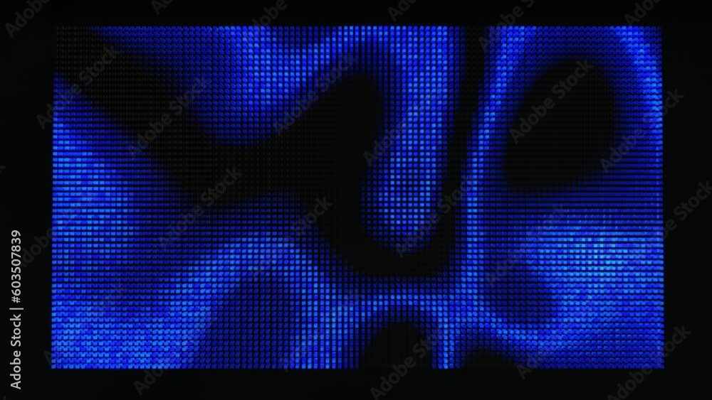 Aufkleber waves runs across pixels. 3d abstract looped background modern performance, lot of gray blocks form 