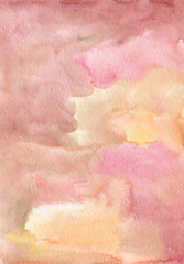 Soft Pink hand-drawn watercolor background