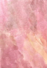 Soft Pink hand-drawn watercolor background
