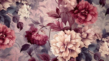 Elegant& vintage floral wallpaper pattern