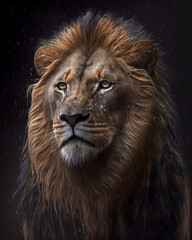 Roaring Majesty: Captivating Digital Art of a Majestic Lion