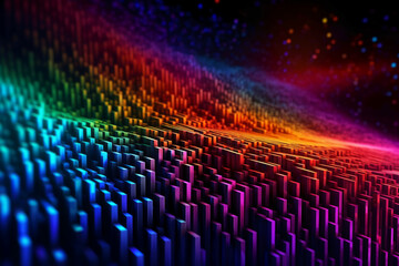 Obraz premium abstract Stripes neon color Background