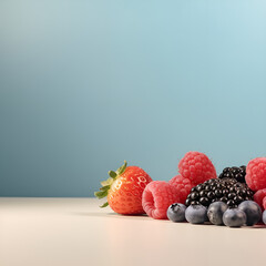 bananas and mix berries Generative AI.