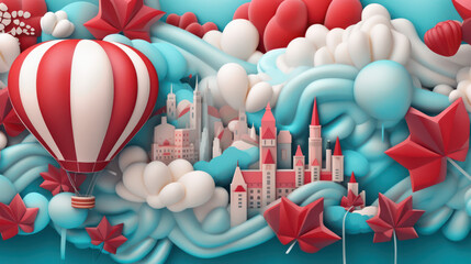  the celebration of Canada Day - the main public holiday, established in honor of the unification of all the North American colonies of Britain into a single dominion of Canada. Generative AI 