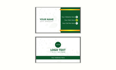 Double-sided creative business card template.
Modern presentation card with company logo. Vector business card template.
Visiting card for business and personal use. Vector illustration design.