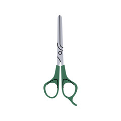 Hairdresser scissors icon. Barber shop and hairdresser tools silhouette. Vector illustration.