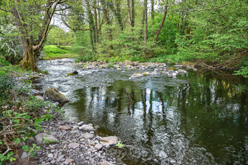 The Caerfanell River near Talybont on Usk.