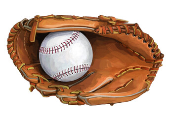 Baseball in Glove 