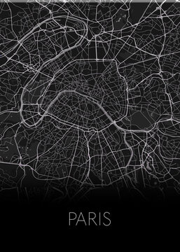 Paris, France's capital modern city map design