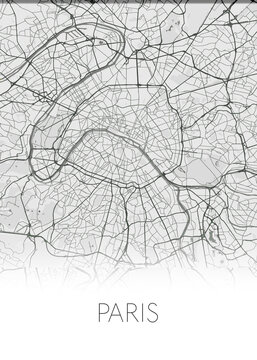 Paris, France's capital modern city map design