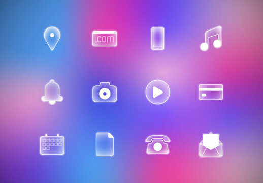 Set di icone Web aziendali moderne