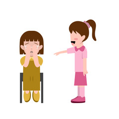 Little Girl Bullying Another Girl