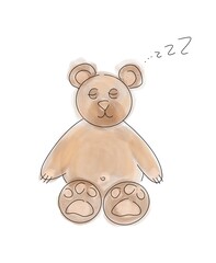 Teddy Bear watercolor © Joanna