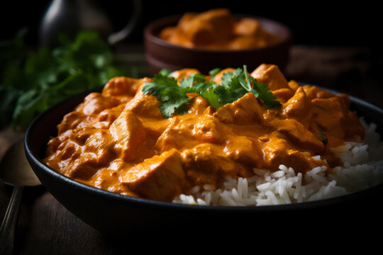 indian butter chicken in a bowl
