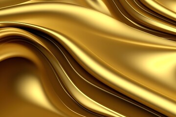 Luxury elegant golden background. Abstract design. Generative AI